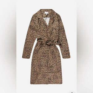MUNTHE Tysha Wrap Dress Leopard Print S